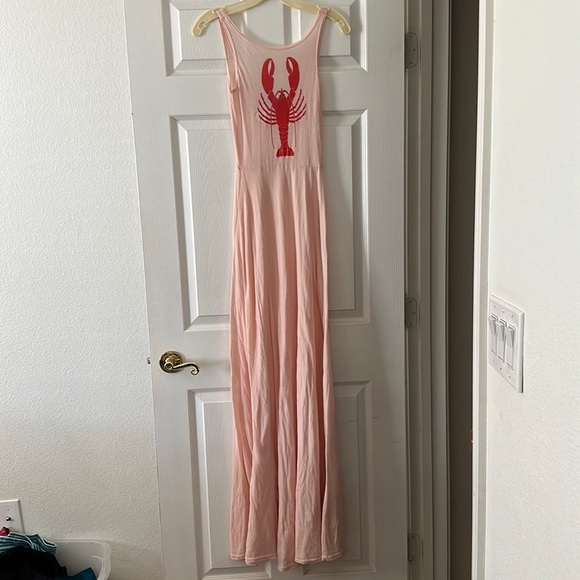 Wildfox Shipwrecked Lobster Maxi Dress Beach Fun Size XS - Picture 2 of 7